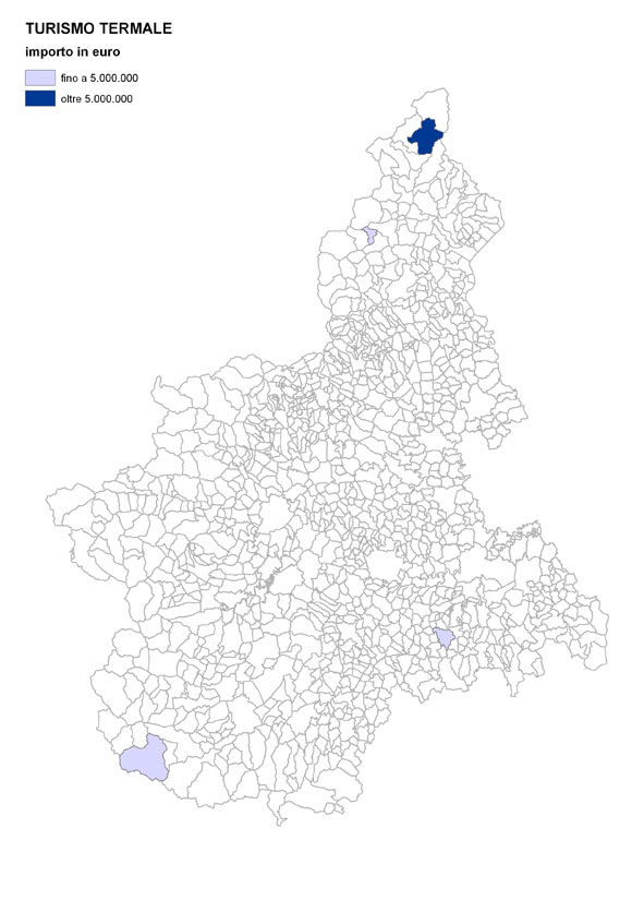 Importo interventi per comune - TURISMO TERMALE
